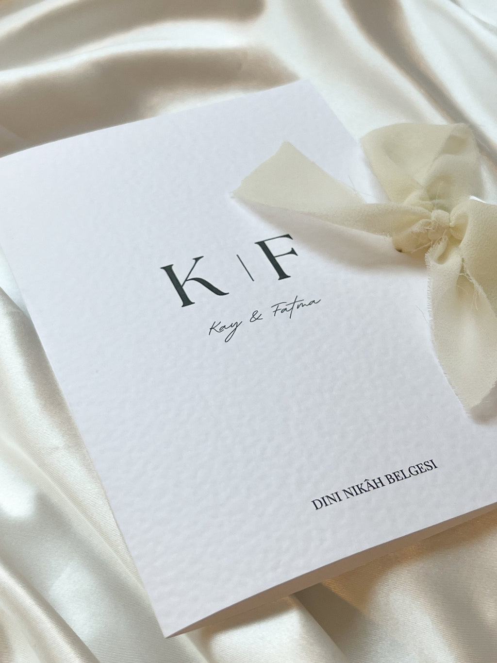 Islamisches Ehezertifikat im Heftformat – Design „Safir“ in Weiß