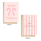 Weihnachtskarten – 5er Set Rosa