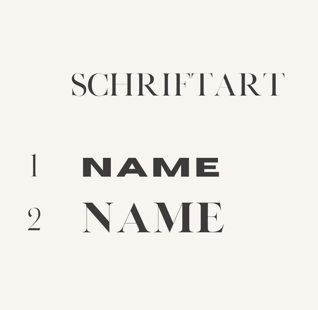 Acryl-Glasmarker mit Namen – personalisiert