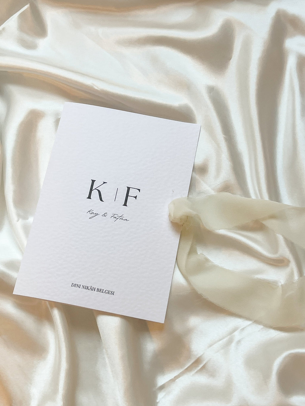 Islamisches Ehezertifikat im Heftformat – Design „Safir“ in Weiß