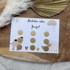 Boho Gender Reveal Rubbelkarte