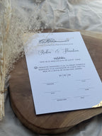Islamische Eheurkunde – Design „Zehra“ in weiß