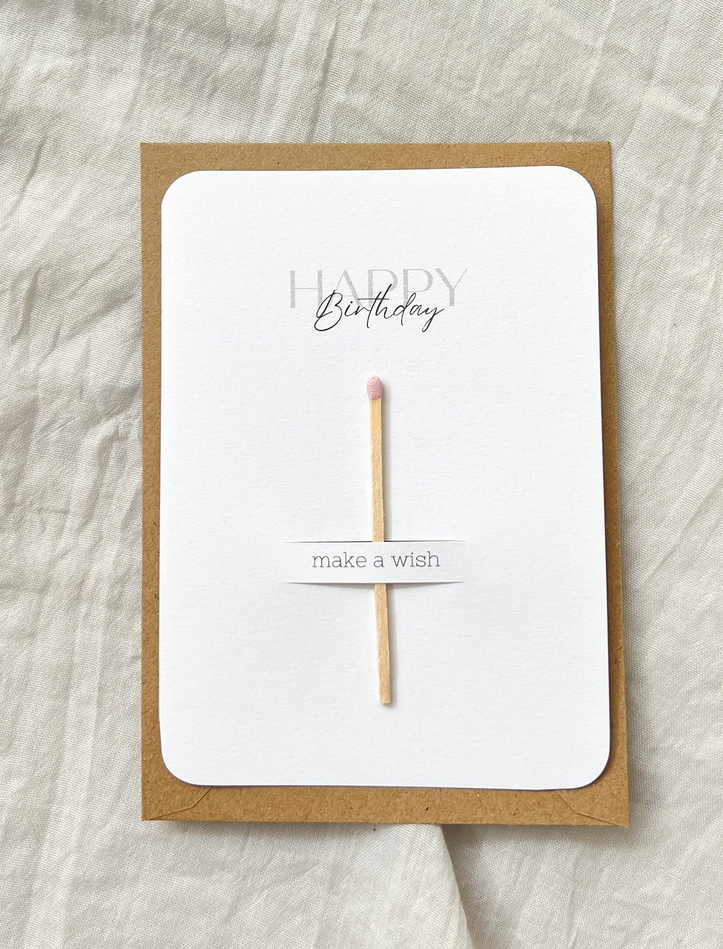 Geburtstagskarte Handgemacht "Make a wish"