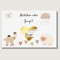 Boho Gender Reveal Rubbelkarte