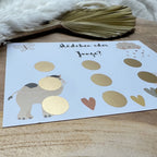 Boho Gender Reveal Rubbelkarte