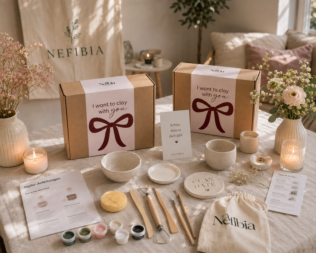 The Clay Date – Töpfer Set für zuhause | Kreative Date Night Idee