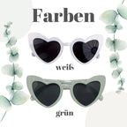 Personalisierte Herz-Sonnenbrillen