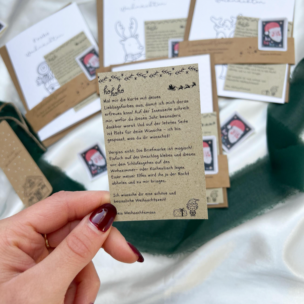 Kinder-Weihnachtskarten Dankbarkeits- & Wunschkarten