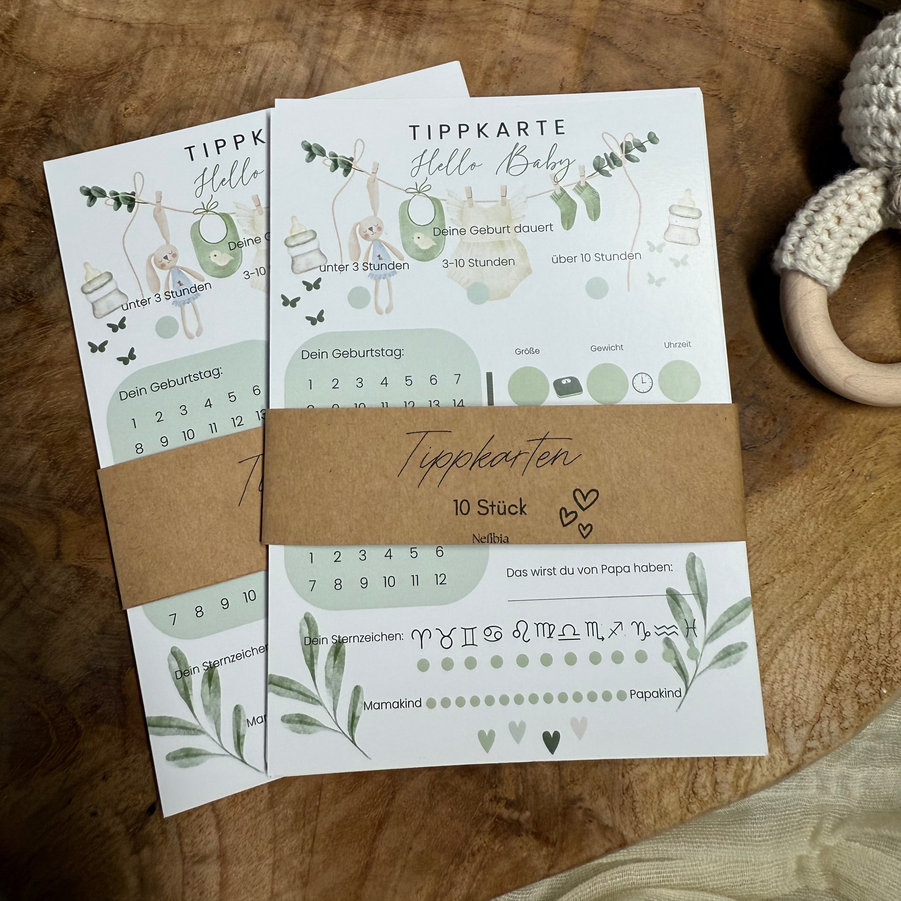 Green Edition - Baby Tippkarten