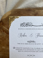 Islamische Eheurkunde – Design „Zehra“ in weiß