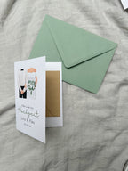 Personalisierte Hochzeitskarte mit Brautpaar –