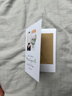 Personalisierte Hochzeitskarte mit Brautpaar –