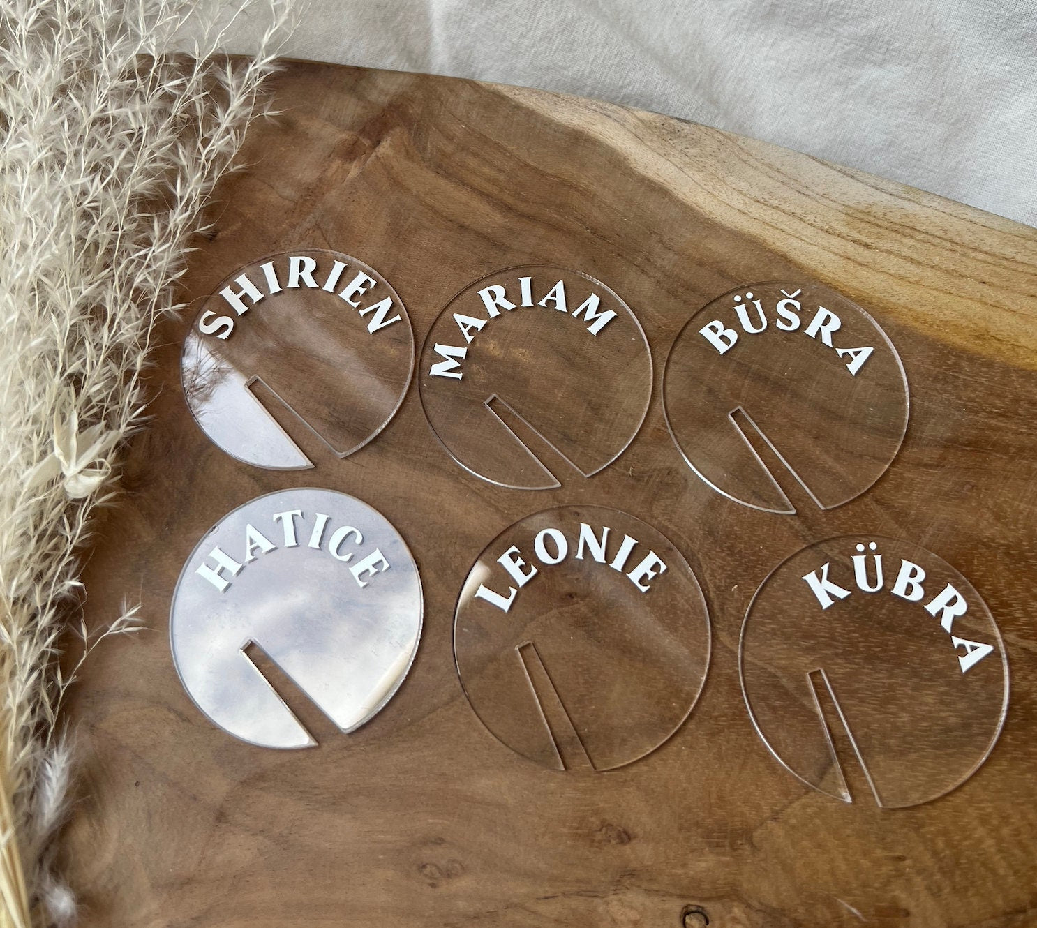 Acryl-Glasmarker mit Namen – personalisiert