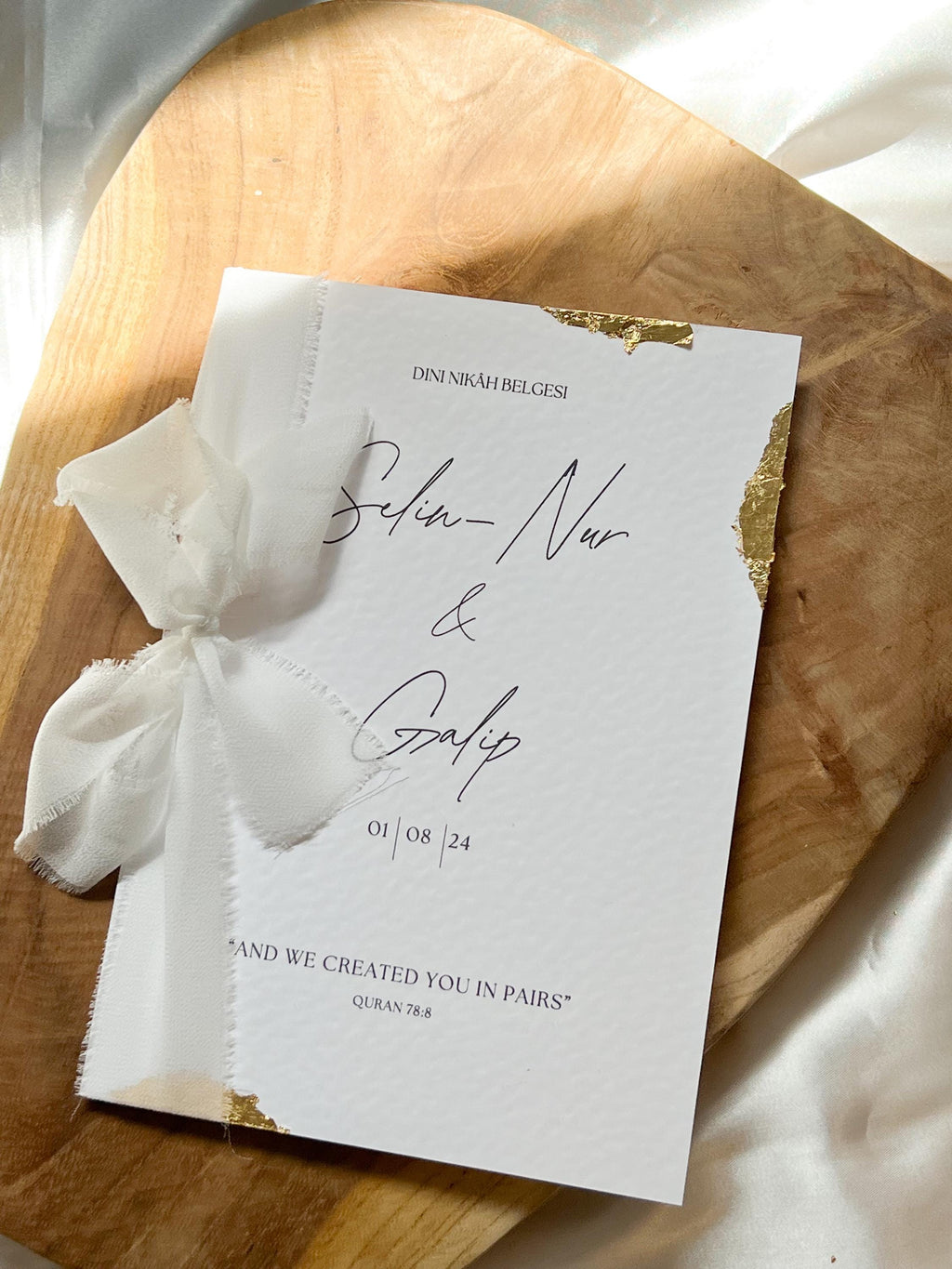 Design “Zehra” – mit sanften Details, feminin & anmutig in weiß